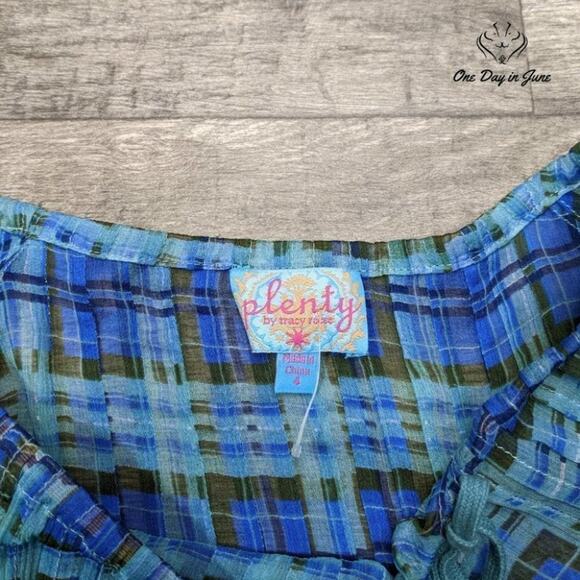 Plenty by Tracy Reese Long Sleeve Sheer top Size 4 - Picture 2 of 5